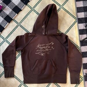 American Eagle Outfitters Dark Brown Kids Hoodie